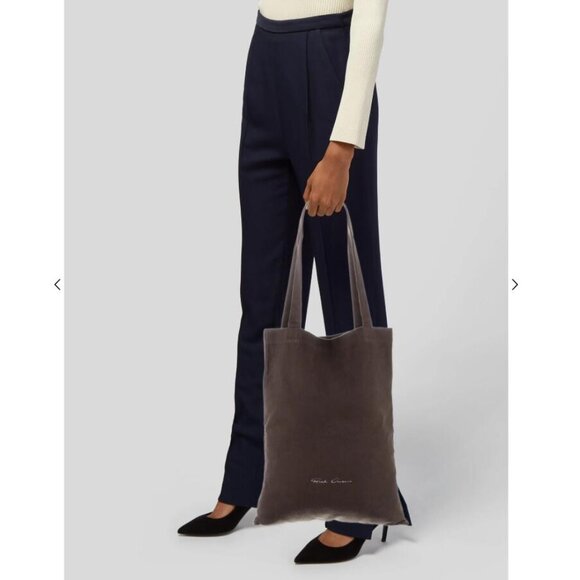 Rick Owens Green Cavas Tote Bag - Picture 7 of 7